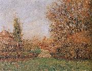 Camille Pissarro autumn scenery oil